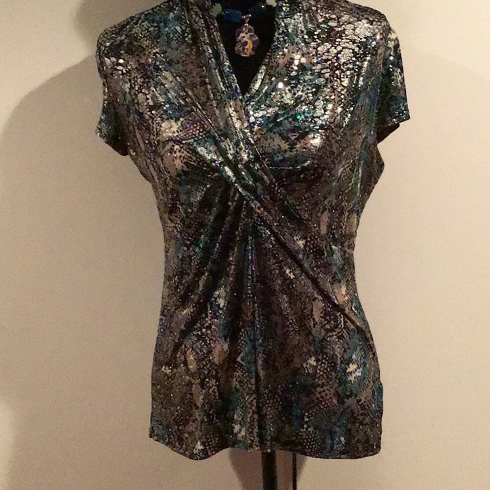 Snake print top